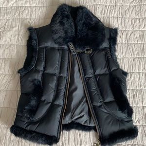 Authentic Guess Fur Puffer Vest